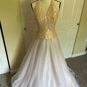 🆕 Cache Evening/Prom Pink/Peach Princess Gown